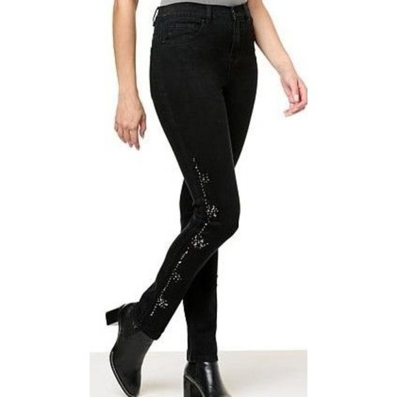 Diane Gilman New Classic Stretch Greatest Hits Embellished Jean 813-255 Size 6 - Picture 1 of 1